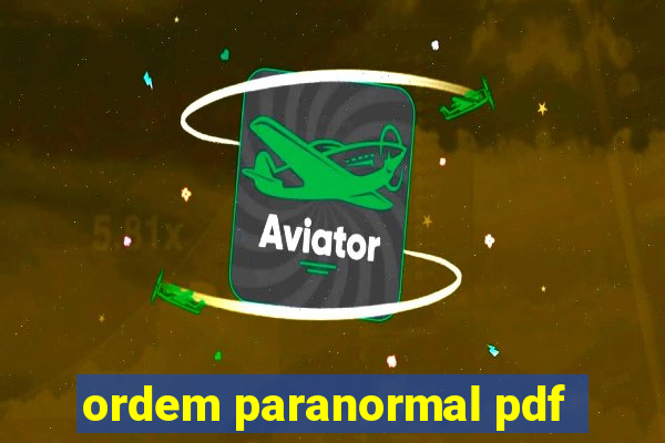 ordem paranormal pdf